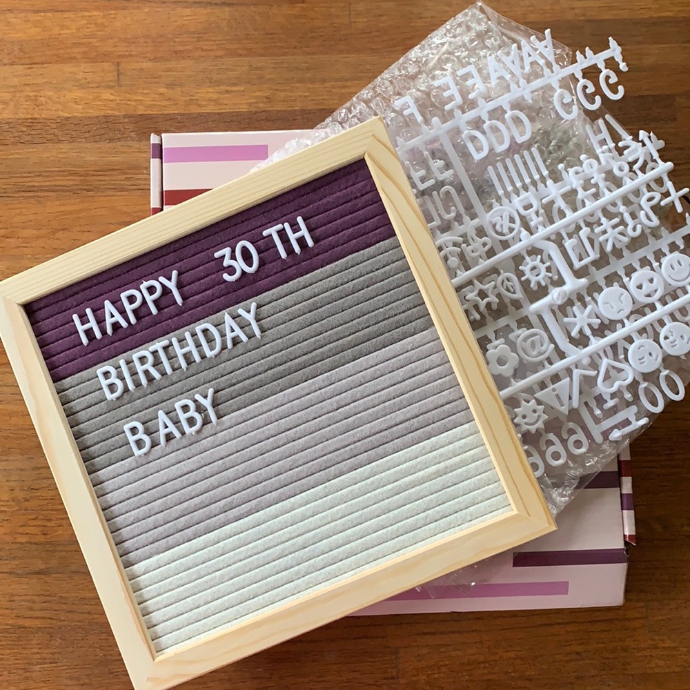 Ombré Felt Letter Board